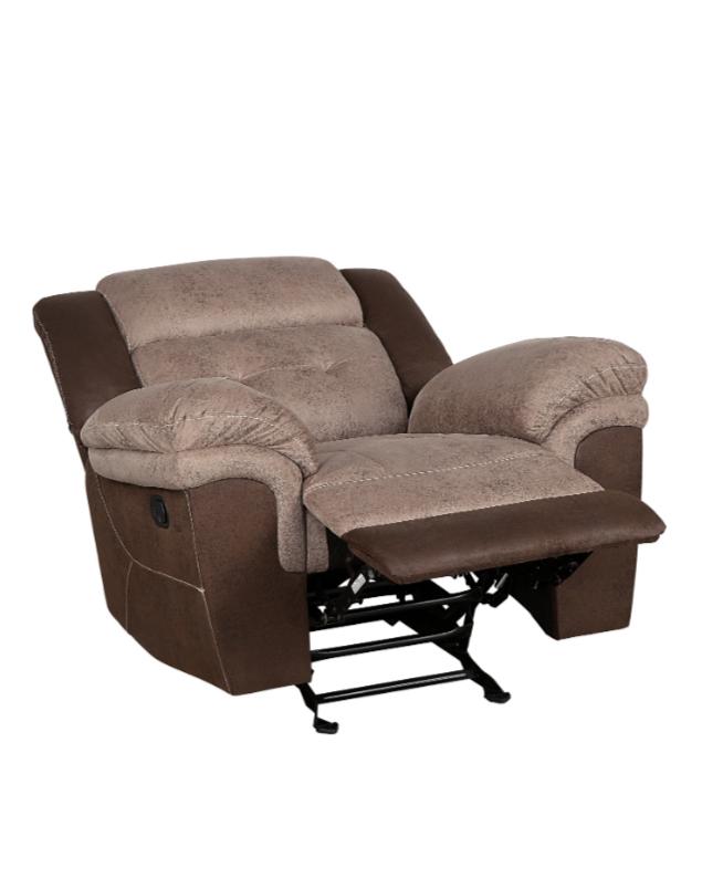 Homelegance Furniture Chai Glider Relcining Chair in 2 Tones