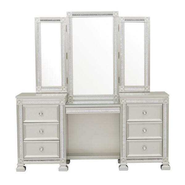 Bevelle (4)Vanity Dresser with Mirror image