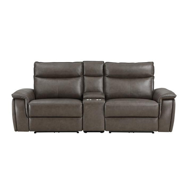 8259RFDB-2CNPWH* - (3)Power Double Reclining Love Seat with Center Console and Power Headrests image