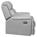 Lambent Double Reclining Chair in Silver Gray