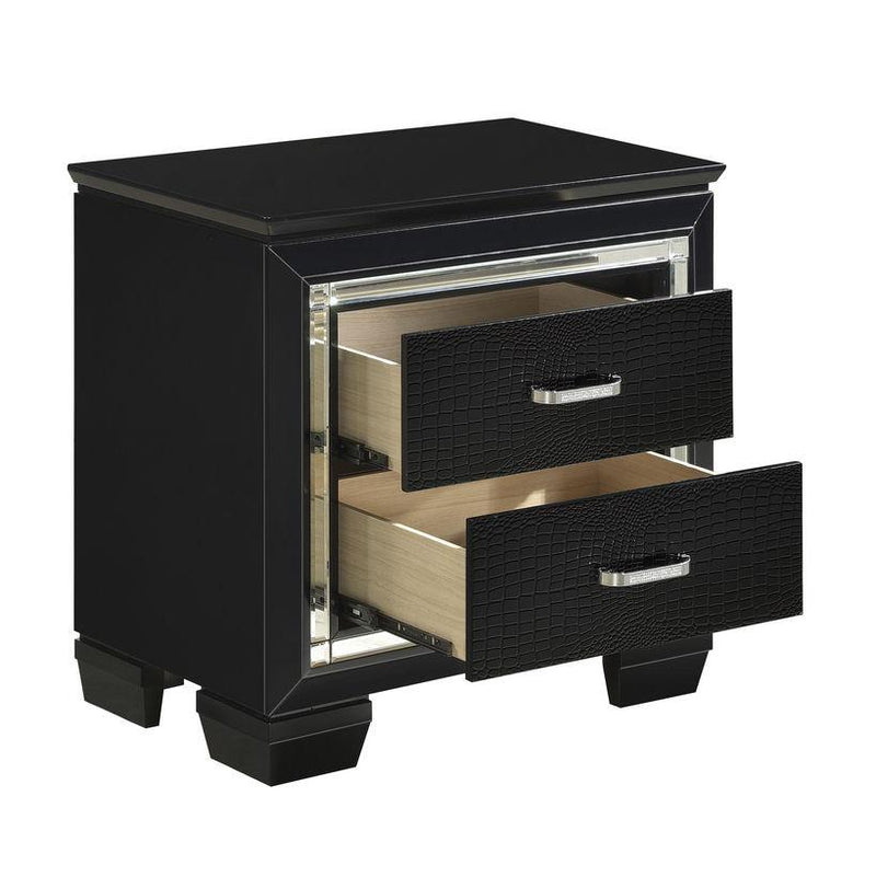 Allura Nightstand in Black 1916BK-4