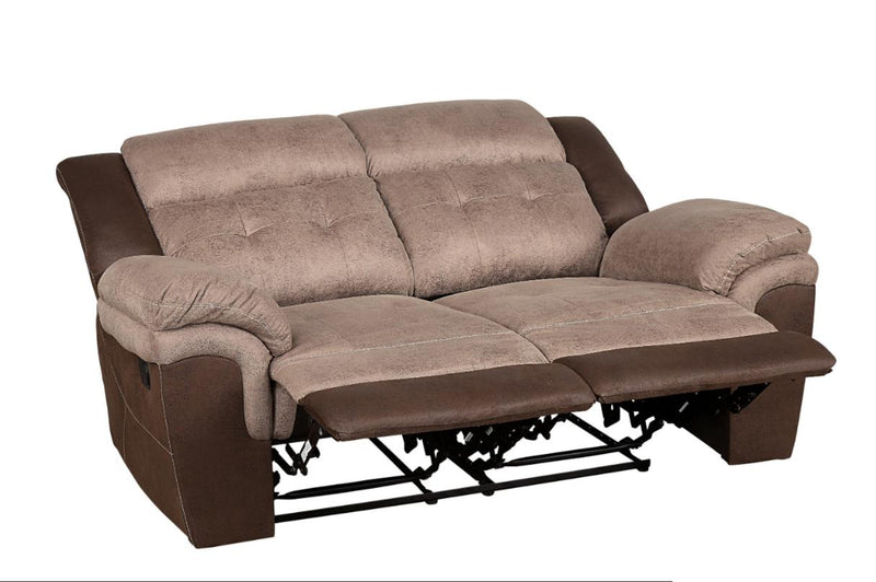 Chai Relcining Loveseat in 2 Tones