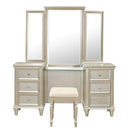Celandine Vanity Dresser with Mirror in Silver 1928-15