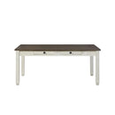 Granby Dining Table in White & Brown 5627NW-72