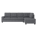 9507DGYSC - (2)2-Piece Reversible Sectional with Drop-Down Cup Holders