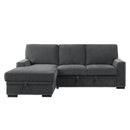 9468CC2LC2R - (2)2-Piece Sectional with Pull-out Bed and Left Chaise with Hidden Storage