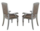 Orsina Arm Chair in Silver (Set of 2)