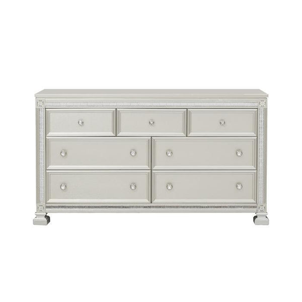 Bevelle 7 Drawer Dresser in Silver 1958-5