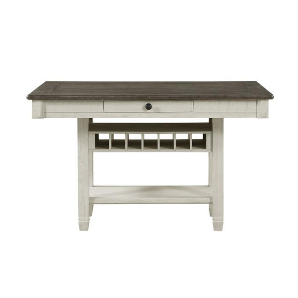 Granby Counter Height Dining Table in White & Brown 5627NW-36