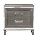 Tamsin Nightstand in Silver Grey Metallic 1616-4