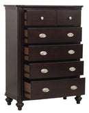 Marston 5 Drawer Chest in Dark Cherry 2615DC-9