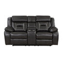 8229NDG-2PW - Power Double Reclining Love Seat with Center Console