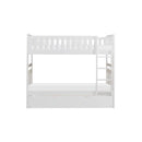 B2053W-1R - (4) Twin/Twin Bunk Bed with Twin Trundle
