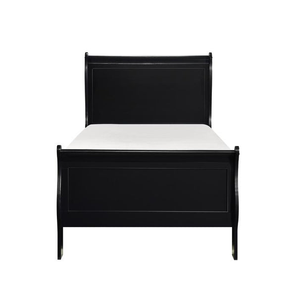 Mayville Twin Sleigh Bed in Black 2147TBK-1