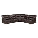 9579BRW6LRRRPW - (6)6-Piece Power Reclining Sectional