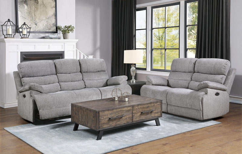 Sherbrook Double Reclining Sofa in Gray