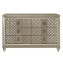 Youth Loudon 6 Drawer Dresser in Champagne Metallic B1515-5