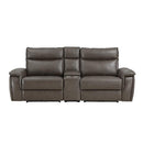 8259RFDB-2CNPWH - (3)Power Double Reclining Love Seat with Center Console and Power Headrests