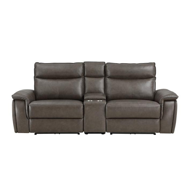 8259RFDB-2CNPWH - (3)Power Double Reclining Love Seat with Center Console and Power Headrests image