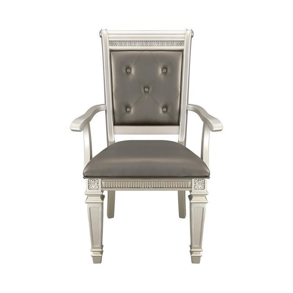 Bevelle Arm Chair in Silver (Set of 2) 1958A