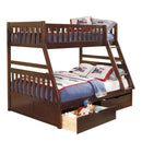 B2013TFDC-1T - (4) Twin/Full Bunk Bed with Storage Boxes