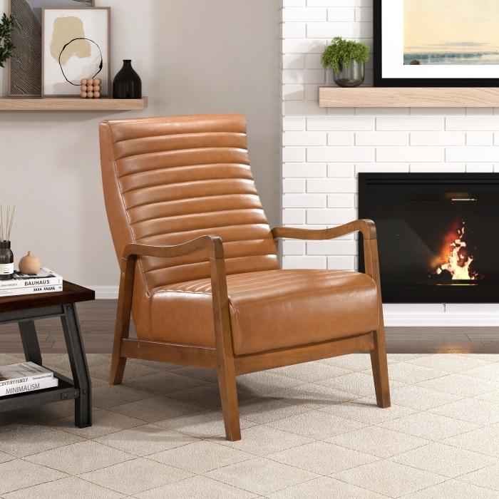 1226BRW-1-Seating Accent Chair