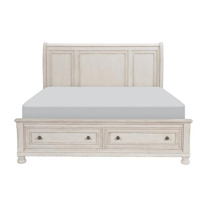 Bethel (3) Queen Platform Bed with Footboard Storage