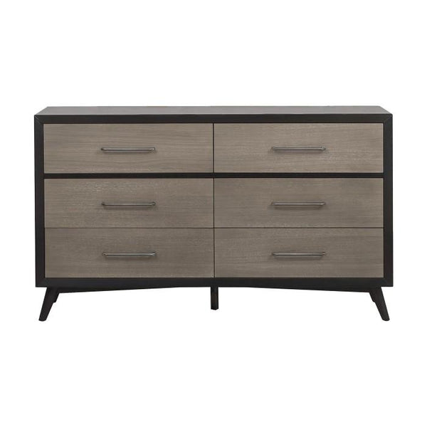 Raku 6 Drawer Dresser in Gray 1711-5 image