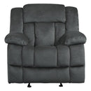 Laurelton Glider Reclining Chair in Charcoal 9636CC-1