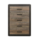 Miter Chest in Rustin Mahogany & Dark Ebony 1762-9