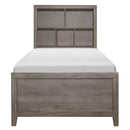 Woodrow Twin Platform Bed in Gray 2042NBT-1