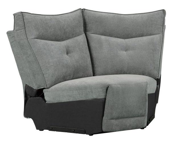 Tesoro Corner Seat in Dark Gray 9509DG-CR