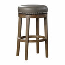 5681GRY-29 - Round Swivel Pub Height Stool, Gray