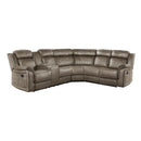9479SDBSC - (3)3-Piece Reclining Sectional with Left Console