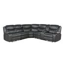 8528DGSCPW - (3)3-Piece Power Reclining Sectional with Right Console