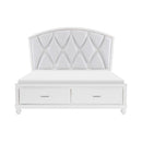 Aria (3) Queen Platform Bed with Footboard Storage