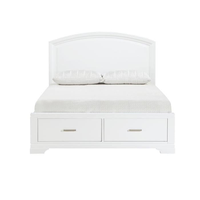 1520WHF-1-Youth (3) Full Platform Bed with Footboard Storage image