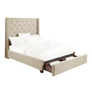 5877KBE-1CKDW - (3)California King Platform Bed with Storage Footboard