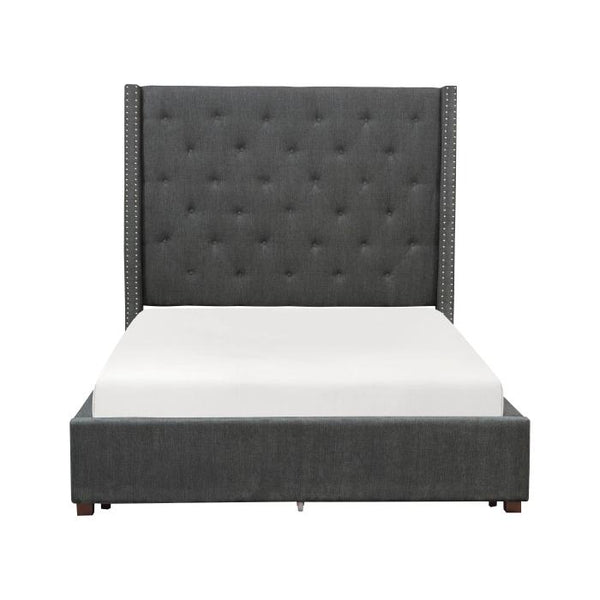 5877KGY-1CK - (2)California King Platform Bed