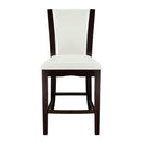 710-24W - Counter Height Chair, White Bi-Cast Vinyl