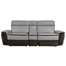 8318-2CNPW - (3)Power Double Reclining Love Seat with Center Console