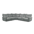 9509DG6LRRR - (6)6-Piece Modular Reclining Sectional