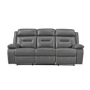 9629DGY-3 - Double Reclining Sofa