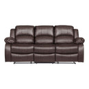 9700BRW-3 - Double Reclining Sofa