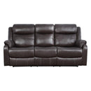9990DB-3 - Double Lay Flat Reclining Sofa with Center Drop-Down Cup Holders