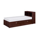 B2013BCDC-1R - (3) Twin Bookcase Bed with Twin Trundle