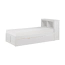 B2053BCW-1R - (3) Twin Bookcase Bed with Twin Trundle