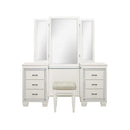 Allura Vanity Dresser with Mirror in White 1916W-15