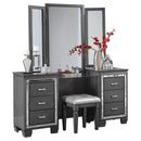 Allura Vanity Dresser with Mirror in Gray 1916GY-15