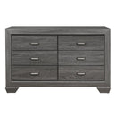 Beechnut 6 Drawer Dresser in Gray 1904GY-5